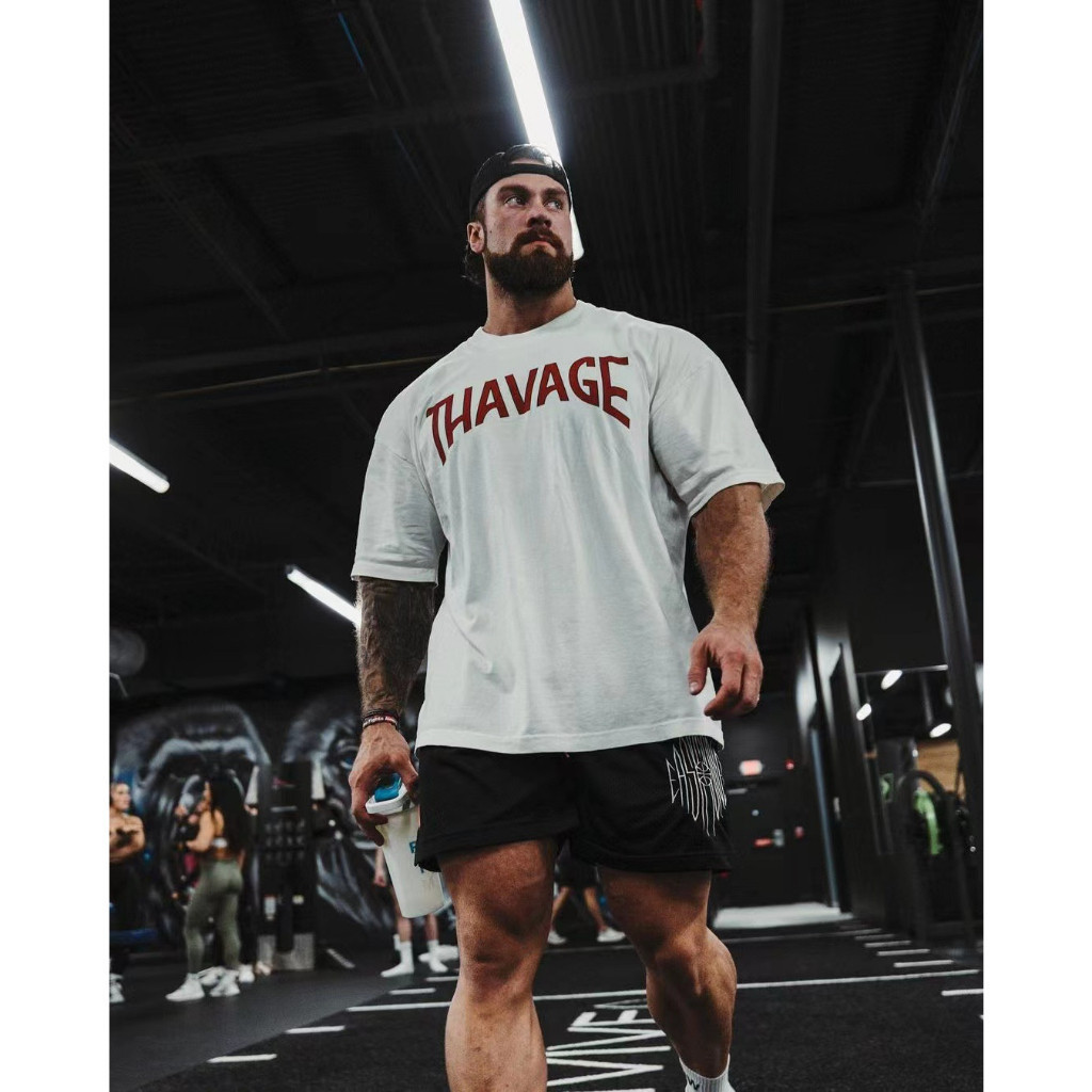 Camisa Camiseta Streetwear Masculina Estilo Oversized T-Shirt Para Academia Treino Bodybuilder Musculação Premium