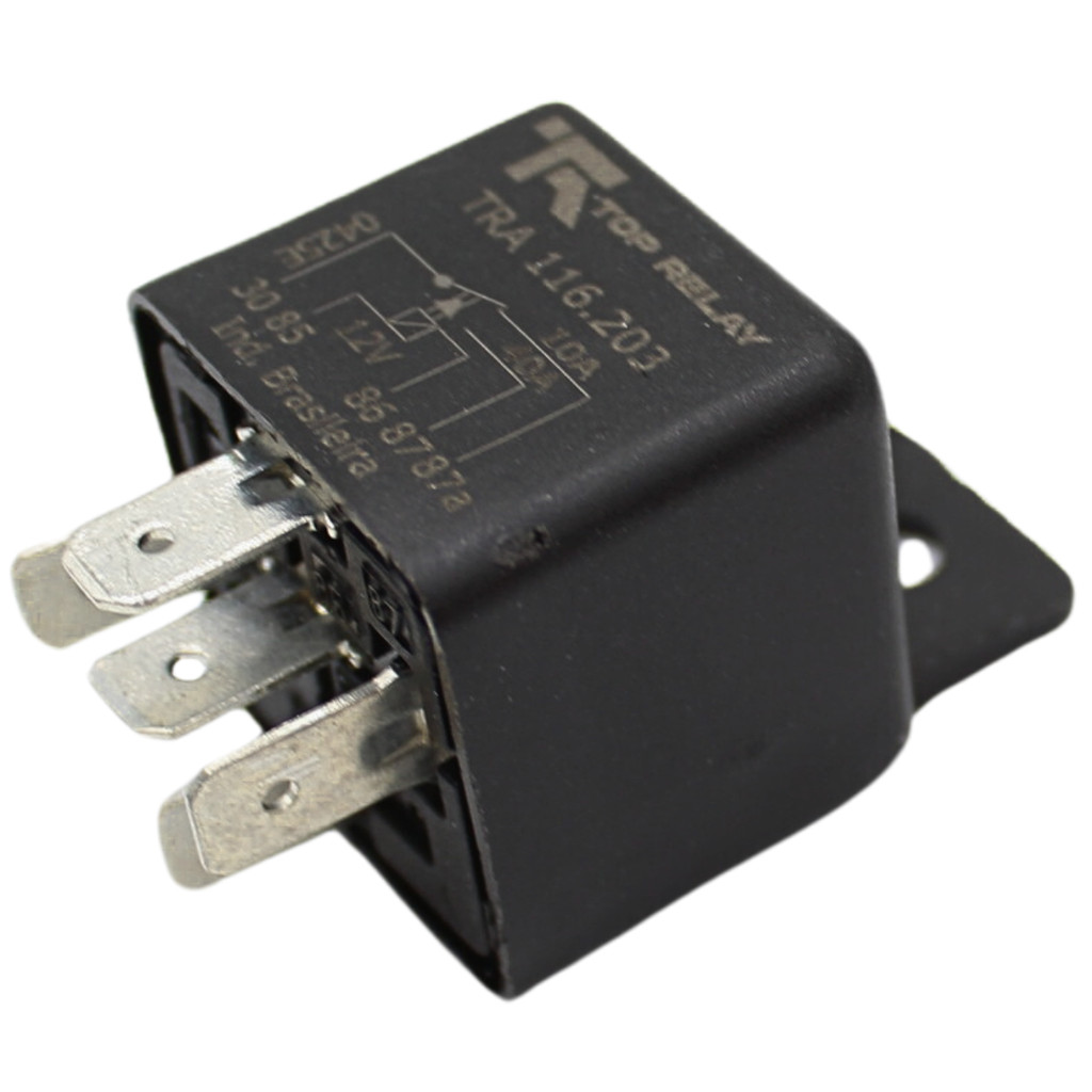Relé Auxiliar 12V 5 Terminais 40A 10A C/ Suporte Opala Caravan Landau LTD