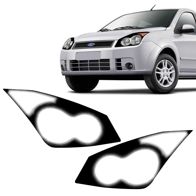 Adesivo Compativel Com Farol Fiesta G3 2010 Mascara Negra em Oferta na Shopee