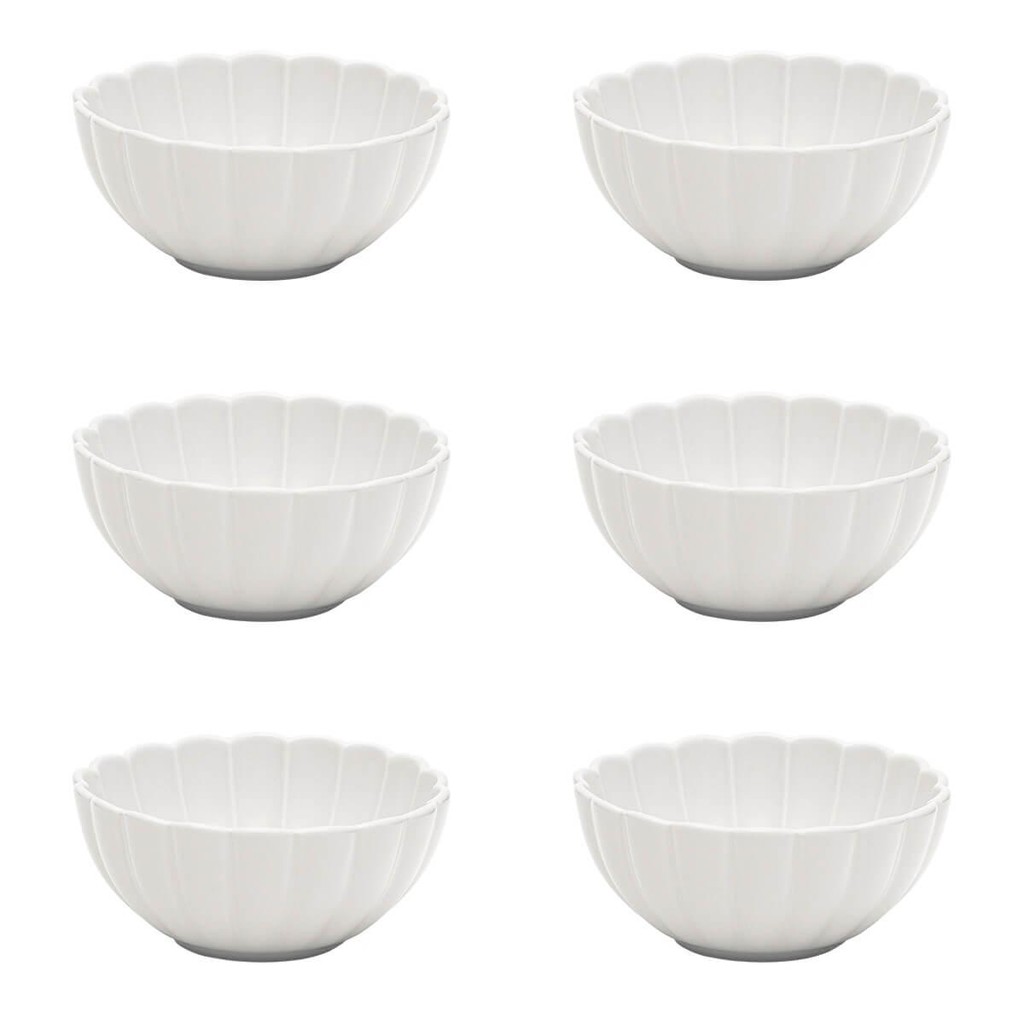 Jogo de 6 Tigelas Sobremesa 12 cm Oxford Flora Camélia