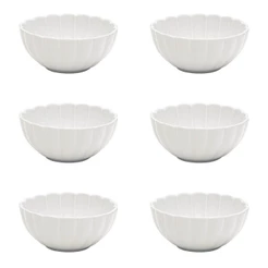 Jogo de 6 Tigelas Sobremesa 12 cm Oxford Flora Camélia