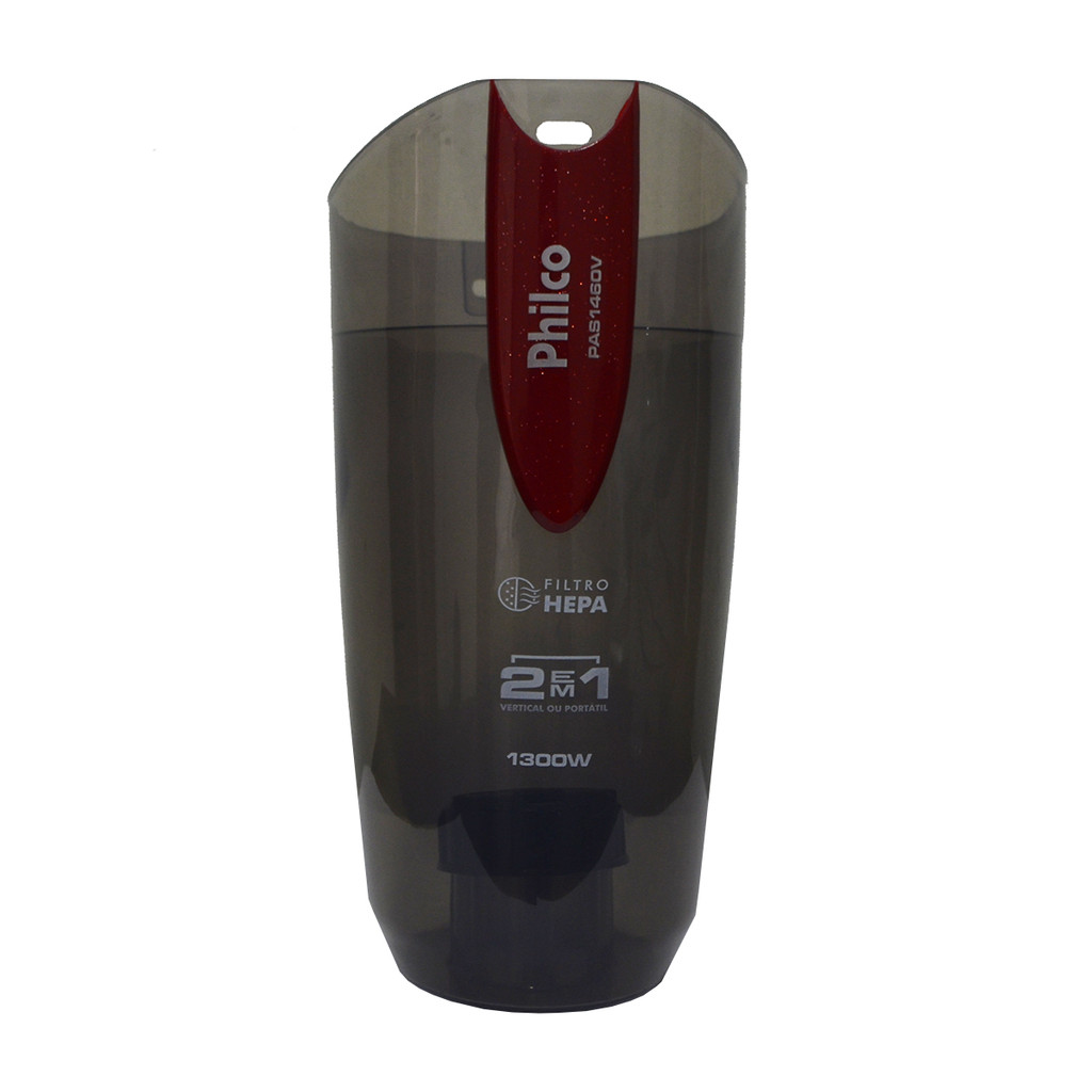 RESERVATÓRIO PARA ASPIRADOR DE PÓ PHILCO 2 EM 1 PAS1460V | COR: VERMELHO
