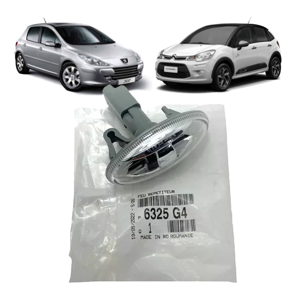 Lanterna Lateral Seta Pisca Paralama Peugeot 206 207 307
