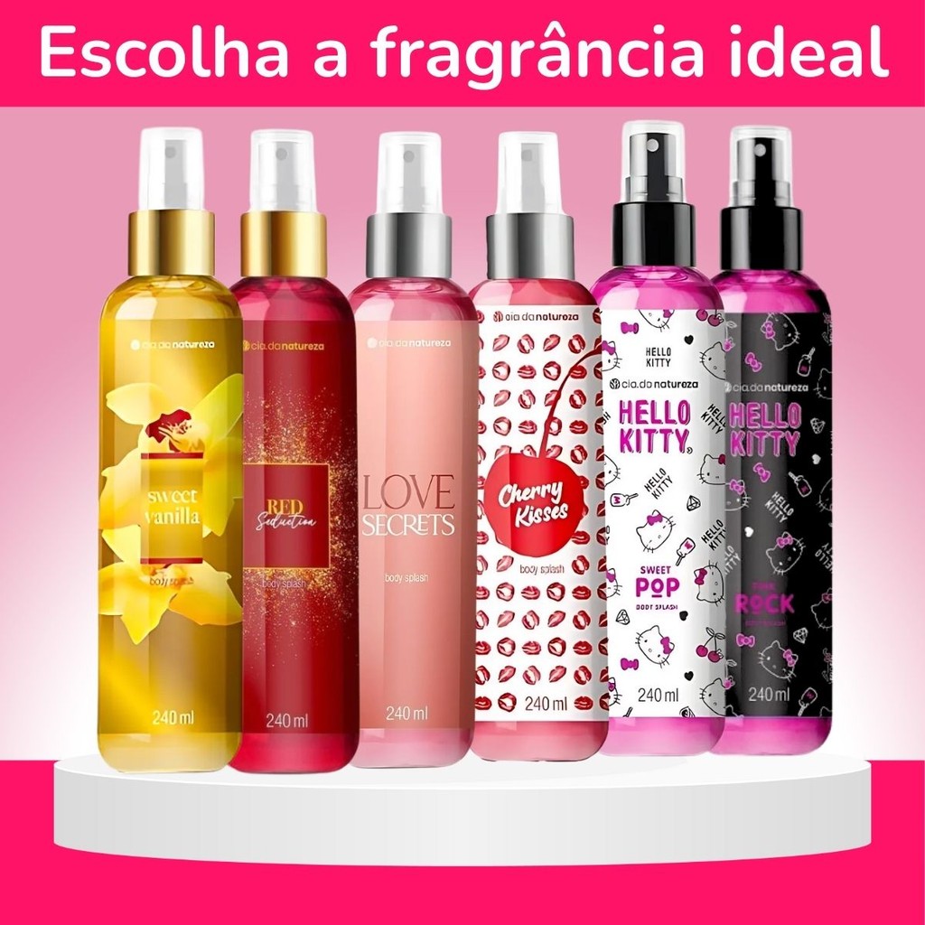 Deo Colônia Body Splash Cia Da Natureza - Escolha A Sua Fragrância em Oferta na Shopee