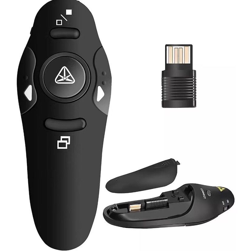 Caneta Laser Controle Sem Fio Power Point Apresentador Slide em Oferta na Shopee