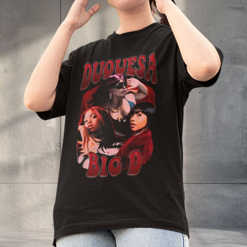 Camiseta Duquesa Big D Trap Vintage Retro ReB Hip-hop Rap Jeysa Musica Álbum Taurus Camisa Blusa Algodão