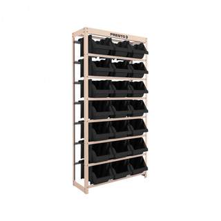 Estante metálica com 21 gavetas n° 7 preta - Presto em Oferta na Shopee