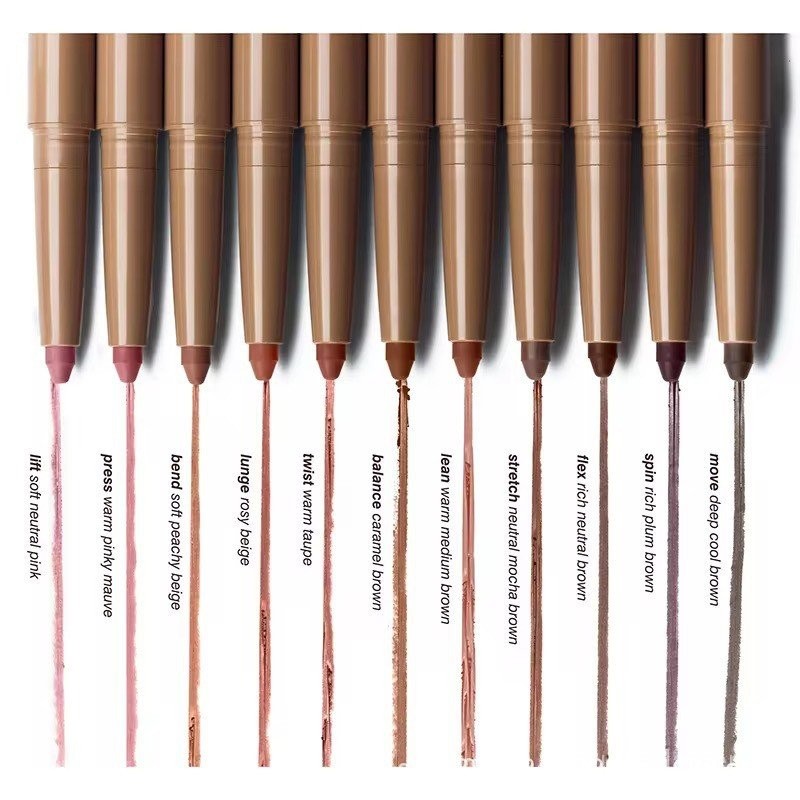 Lápis labial Rhode Hailey Peptide Lip Shape de duas pontas, suave e sedoso, com múltiplos peptídeos