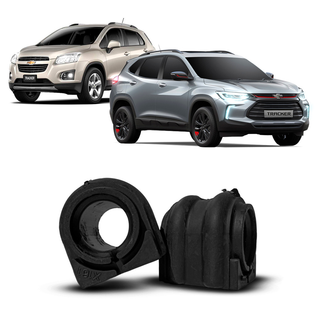 Par Kit Bucha da Barra Estabilizadora Suspensão Dianteira Chevrolet Tracker 2013 2014 2015 2016 2017 2018 2019