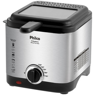 Fritadeira Philco 1,8L Visor Inox 1200W Deep Fry em Oferta na Shopee