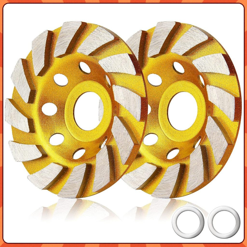 Kit 2 Disco Rebolo Desbaste Diamantado Concreto Mármore em Oferta na Shopee