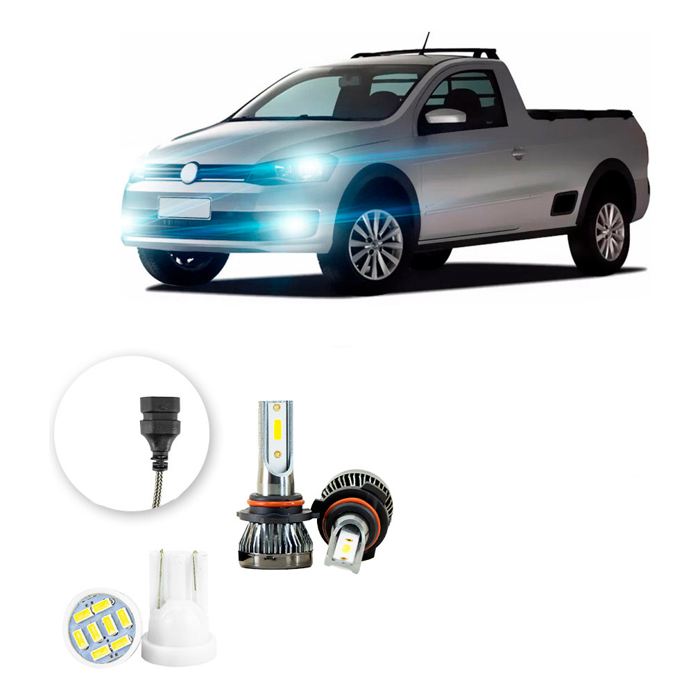 Ultra Led Nano 22000lm Volkswagen Saveiro 2013-2016 Milha