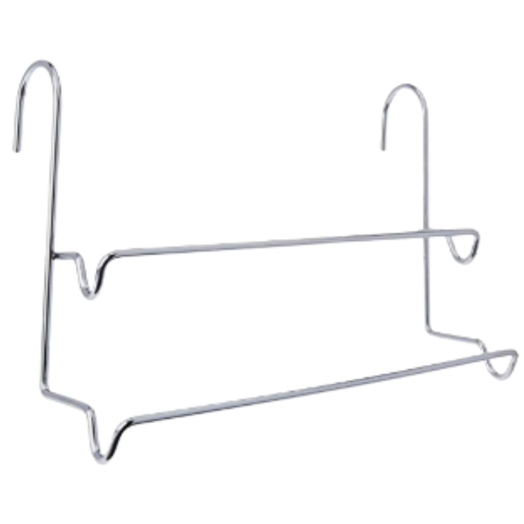 Suporte Porta Toalha Toalheiro Duplo Aço Inox Box Banheiro De Pendurar Sem Furos Arthi em Oferta na Shopee