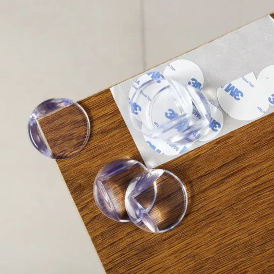 Kit Protetor De Canto De Silicone Macio Protege A SegurançA Do Bebê E FáCil De InstalarTransparente