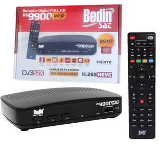 Receptor de parabólica novo - Sat HD regional BS 9900s em Oferta na Shopee