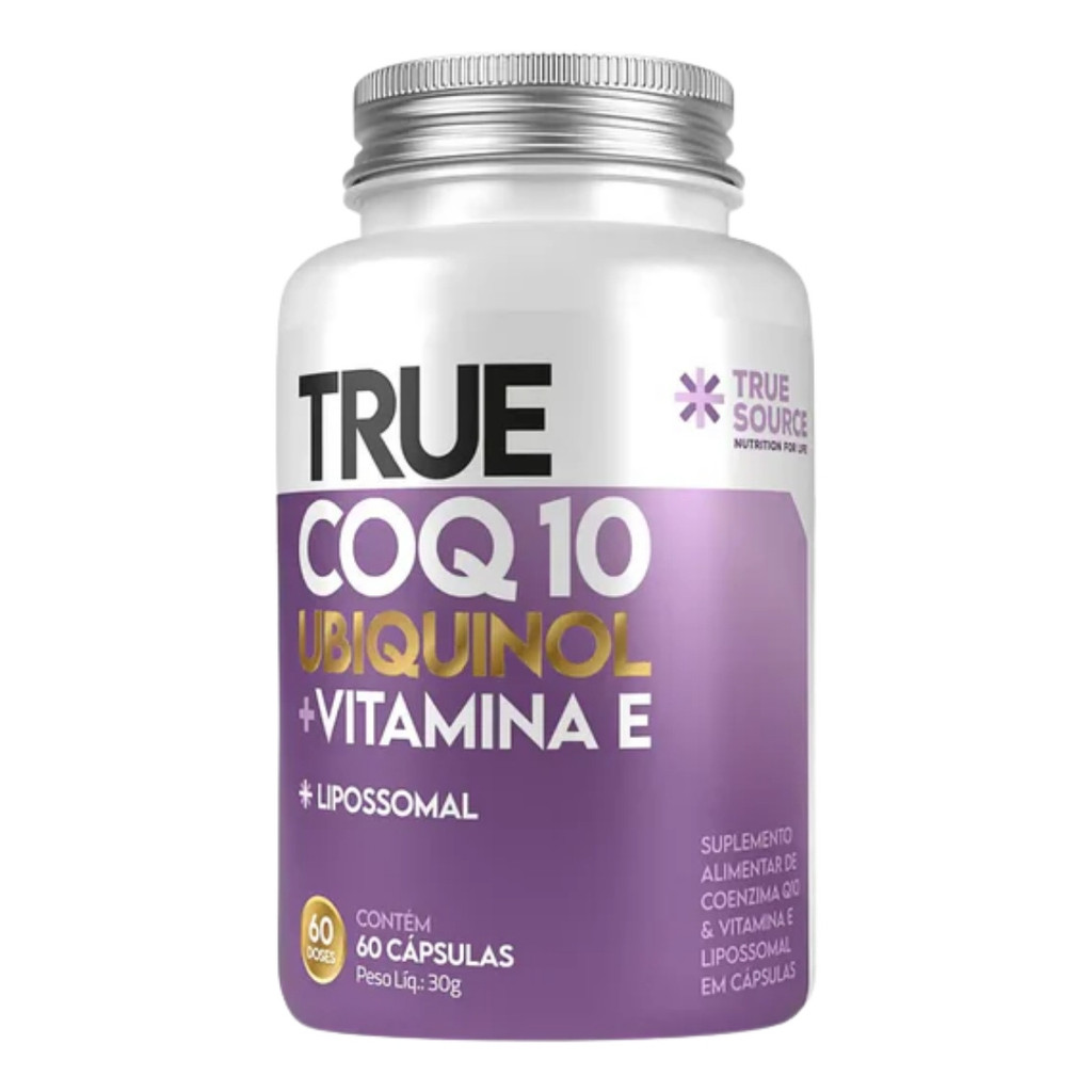 Coenzima Q10 Lipossomal C/Ubiquinol 60 cápsulas True Source em Oferta na Shopee