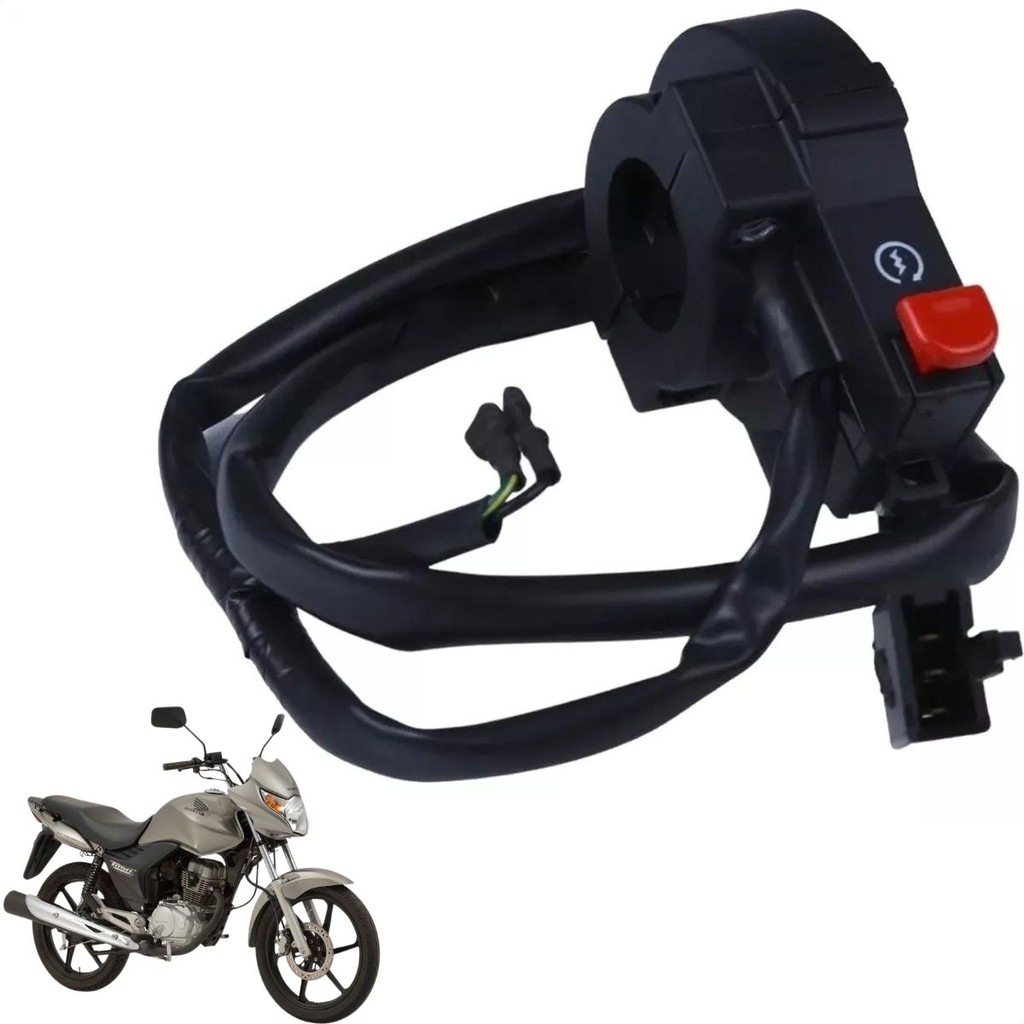 Punho Interruptor Partida Honda Cg Titan125 Es 2000 A 2004