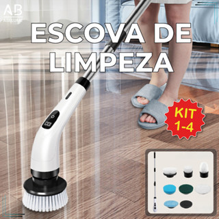 Escova de Limpeza Elétrica Multiuso Portátil 7 Em 1 s/ Fio Esfregrão de limpeza Recarregável em Oferta na Shopee