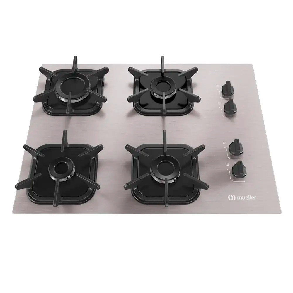 Cooktop 4 Bocas De AlumÍnio Com Queimador Ultra Chama MCG4BK Bivolt Mueller em Oferta na Shopee