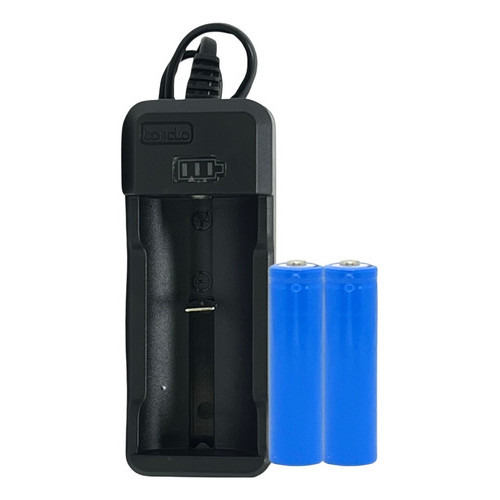 Bateria Original Microfone Kdr200 + Super Carregador  16340 18500 18650 14500 26650 Bivolt  