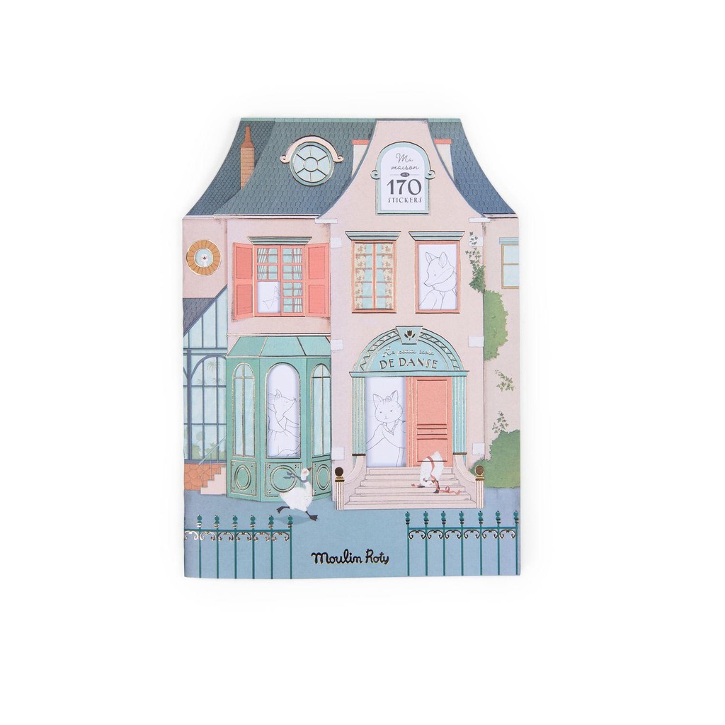 Livro de Colorir La Petite Escola de Dança (20 pag + 170 adesivos) Moulin Roty