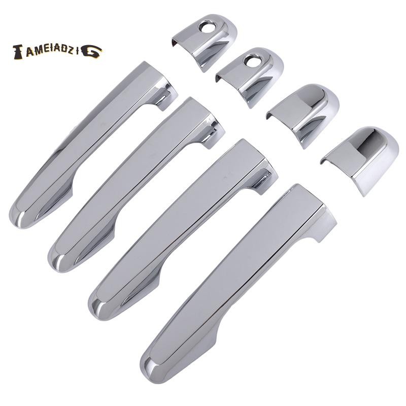🔥8 Peças Para L200 Triton Captador 2006-2014 Guarnição Cromada Da Tampa Maçaneta Porta