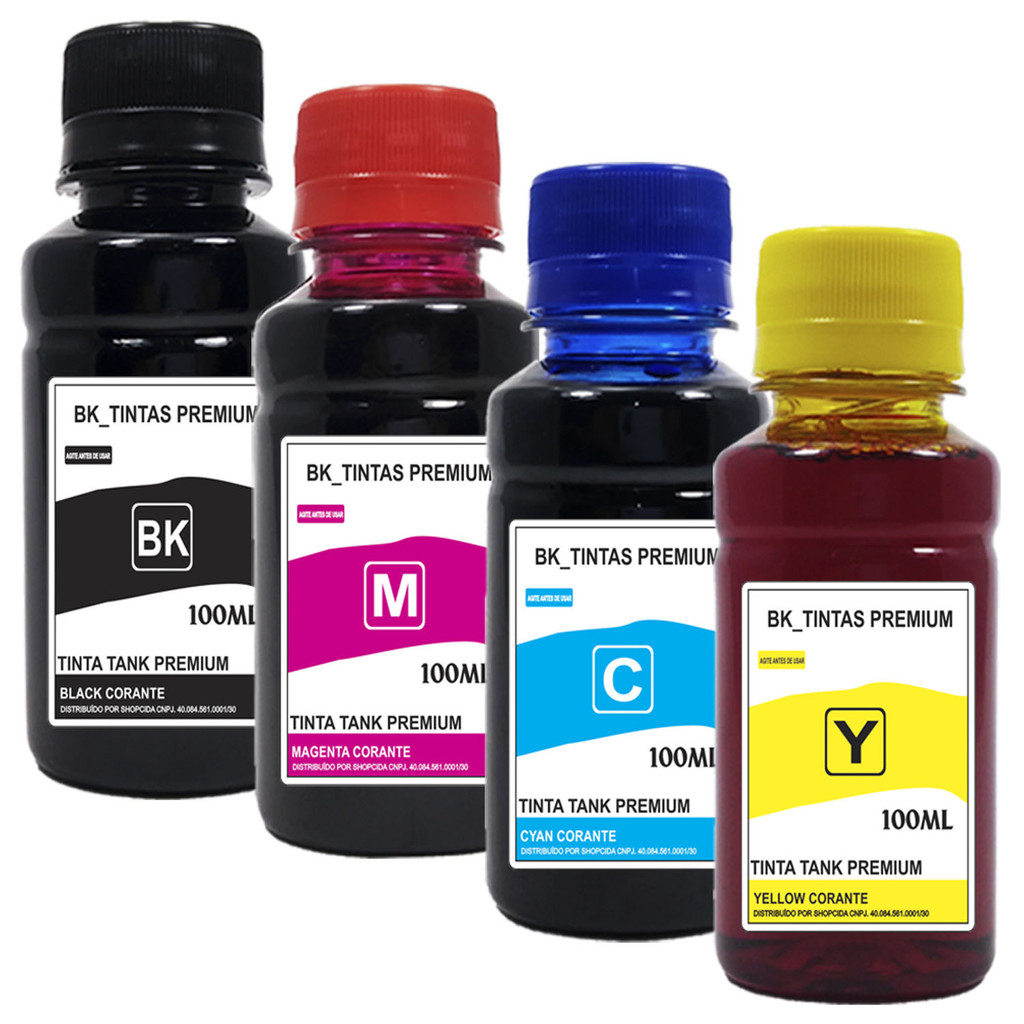 4x Refil Tinta Para Epson Xp231 Xp241 Xp133 Tx133 Tx135 Tx115 Tx105