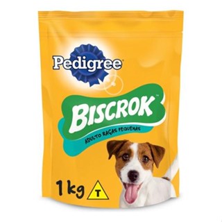 Petisco Para Cães Adultos Raças Pequenas Leite Pedigree Biscrok Pouch 1kg em Oferta na Shopee
