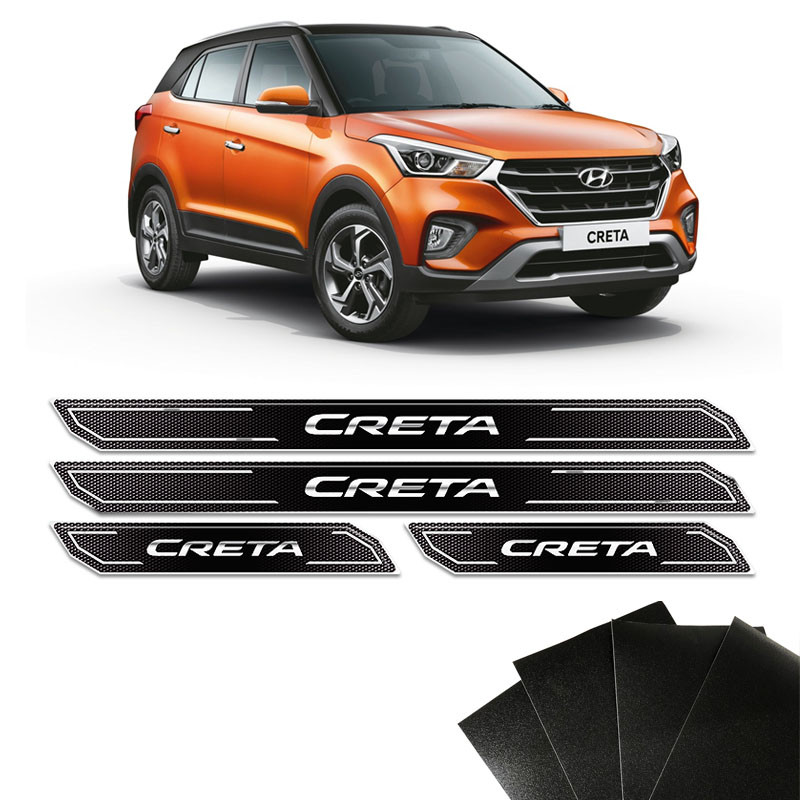 Kit Soleira Diamante Compativel Creta 2014/2020 Com Protetor