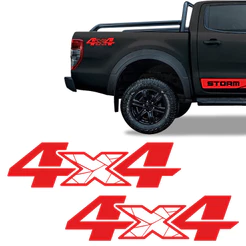 Par Adesivos 4x4 Ranger Storm 2020 Emblema Modelo Original
