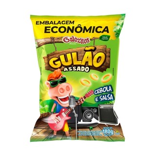Salgadinho Gulão Assado Cebola e Salsa 180g Embalagem Econômica em Oferta na Shopee