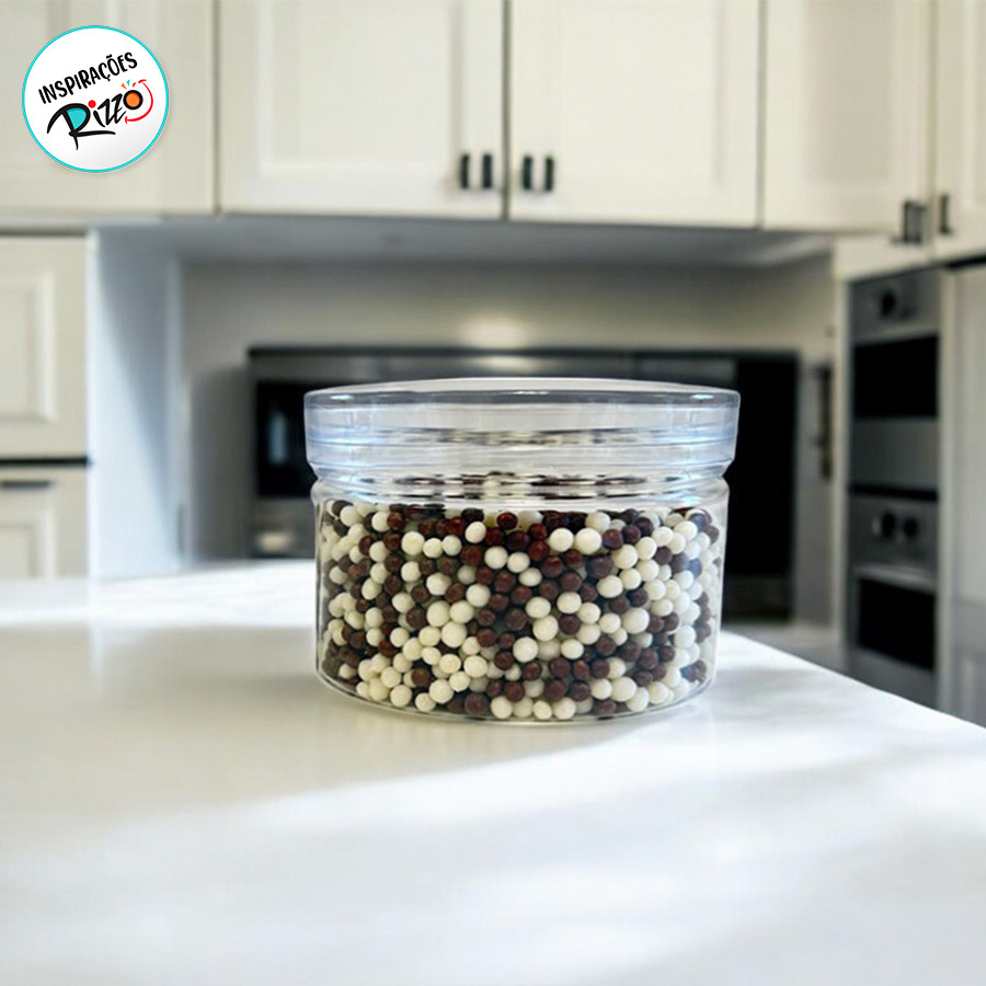 Pote Redondo Plástico Com Tampa - 7cmx5cm - 6 unidades em Oferta na Shopee