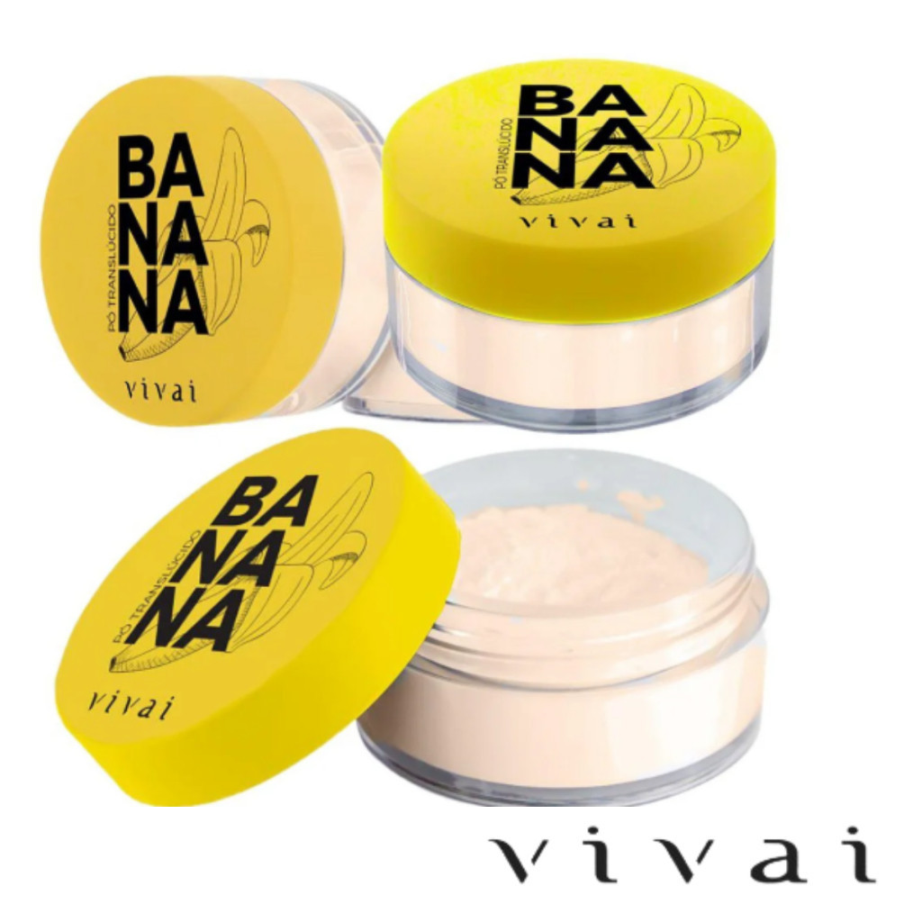 Po Facial Translucido Banana Vivai Maquiagem