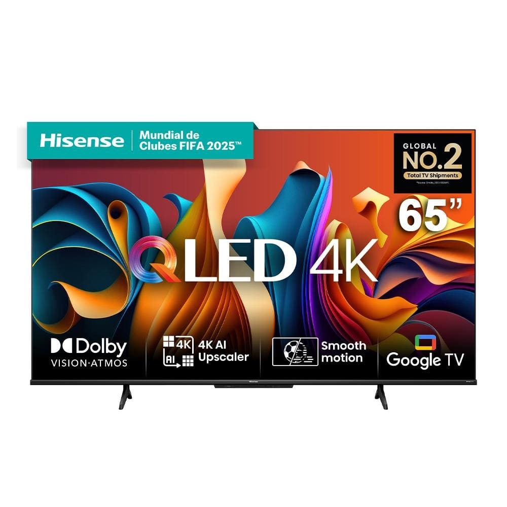 Smart TV Hisense 65” QLED 4K UHD 65Q6N com Wi-Fi e Dolby Vision