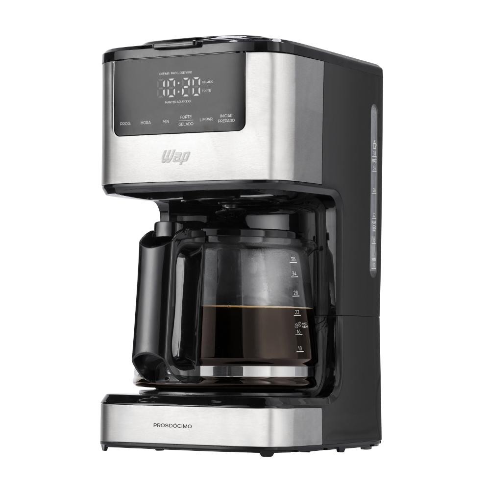 Cafeteira Elétrica WAP Digital Aroma WCD1500 1,5L com Timer Filtro Permanente e Removível 900W 127V