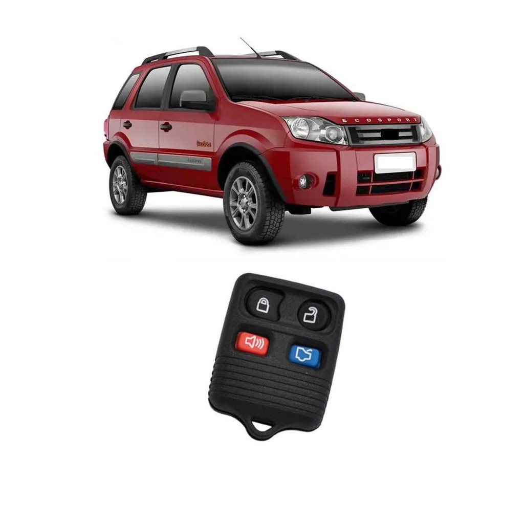 Capa Controle Alarme Ecosport 2002 2014 Fiesta 2002 2014 Ka 2004 2007 Fiesta 4 Botoes em Oferta na Shopee