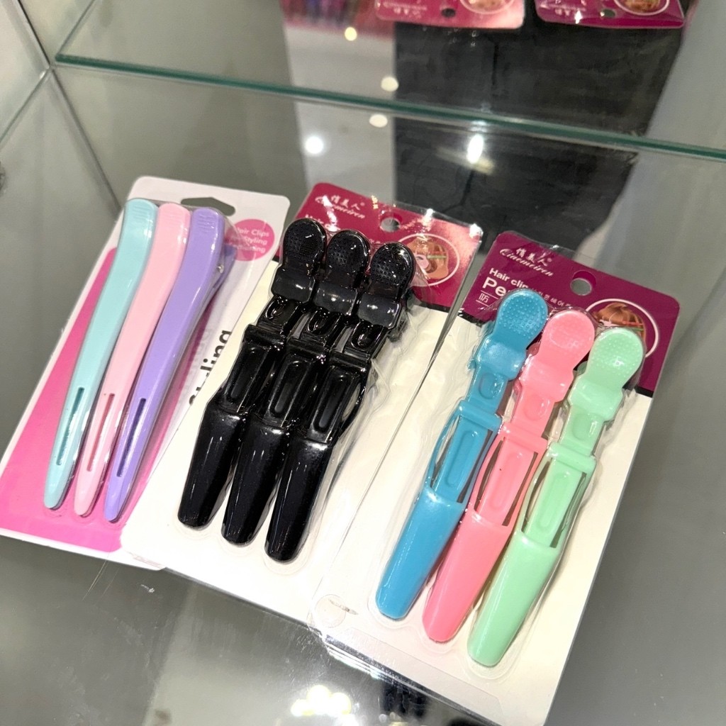 ￼Presilha Prendedor De Cabelo Clips Tipo Bico De Pato cor preto e colorido em Oferta na Shopee