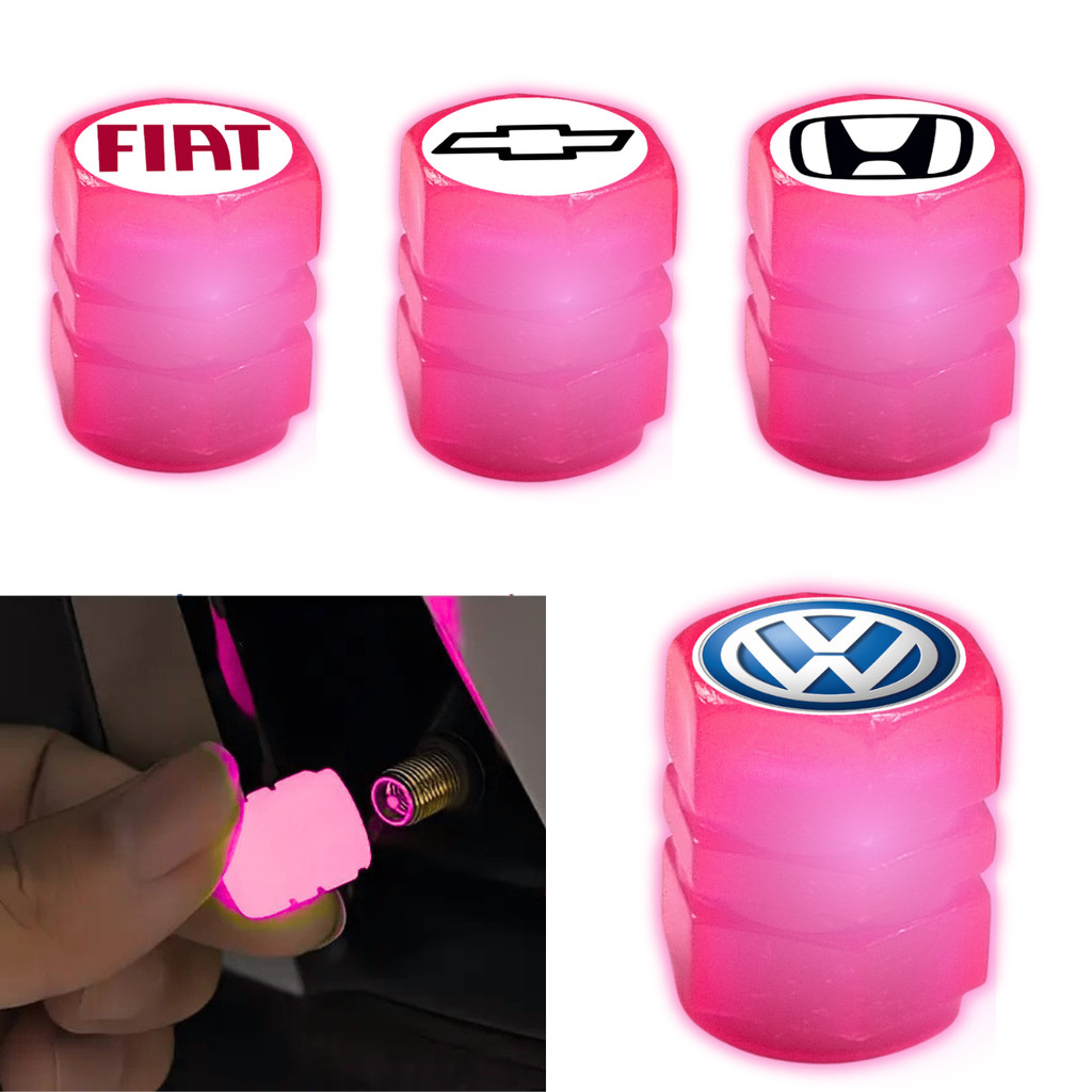4 Bicos Automotivo Pneu carro neon universal Rosa Pink Feminino HOnda Fiat Chevrolet VOlks em Oferta na Shopee