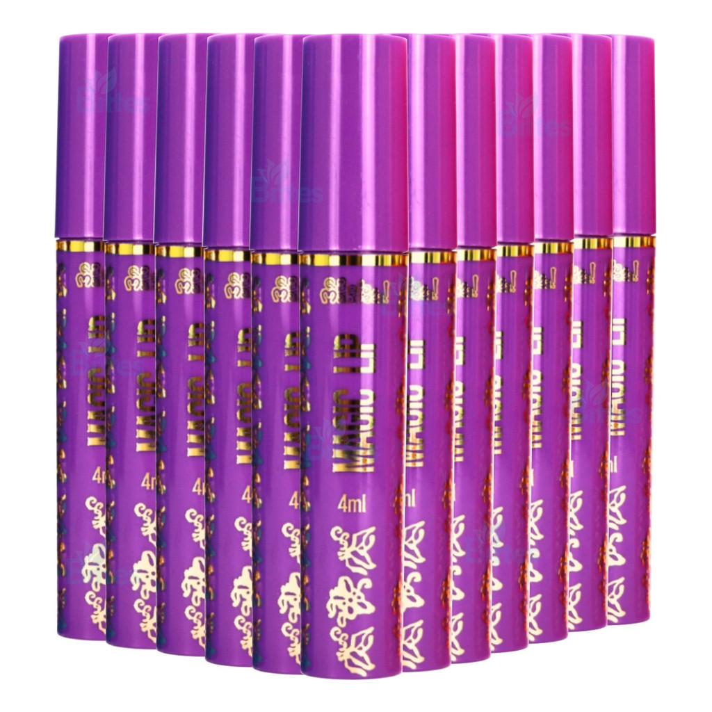 12 Gloss Magic Lip Da Vovó Roxo Q Bela Manuela  Atacado