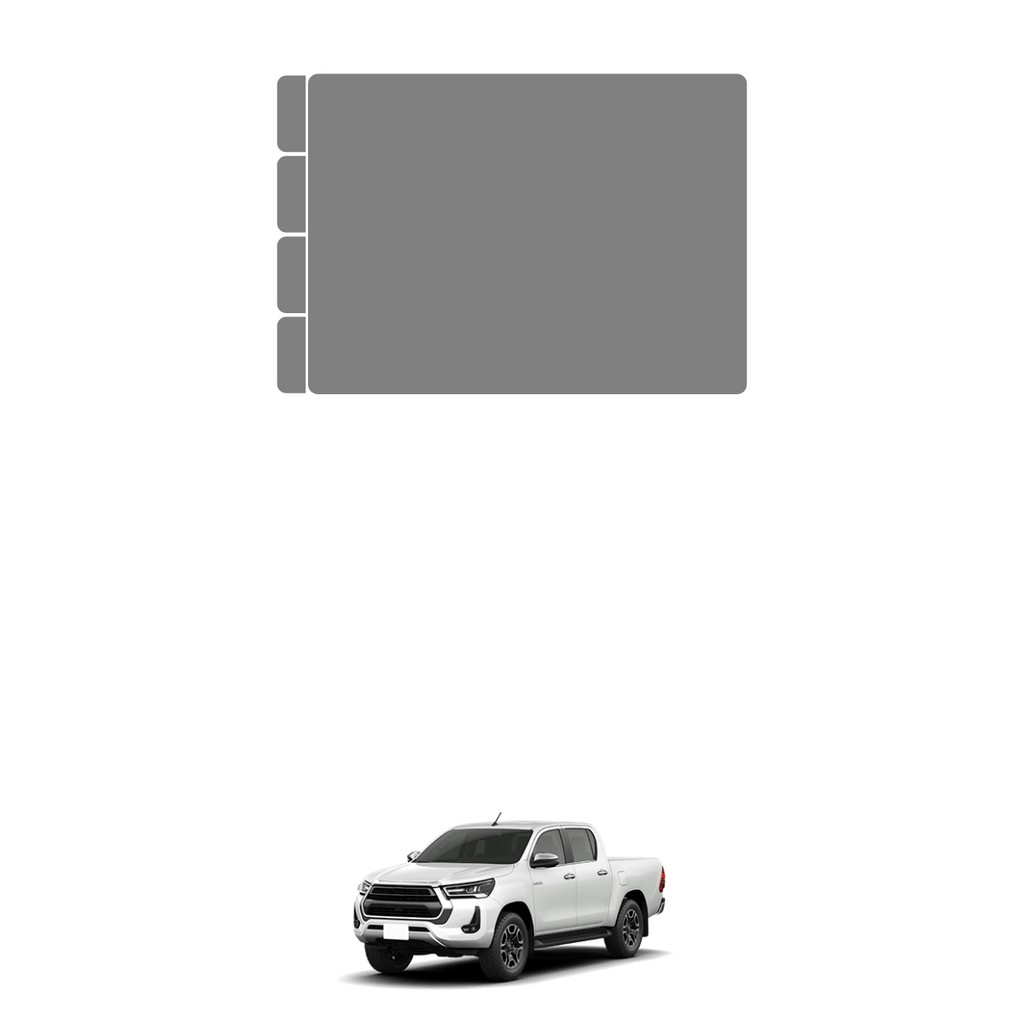 Película PPF Proteção Kit Multimídia Toyota Hilux SRX AT 2024 2025 Transparente TPU Anti Risco