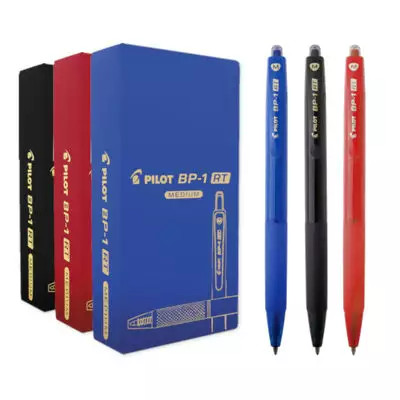 Caneta esferográfica Pilot BP-1 RT M - caixa c/ 12 em Oferta na Shopee
