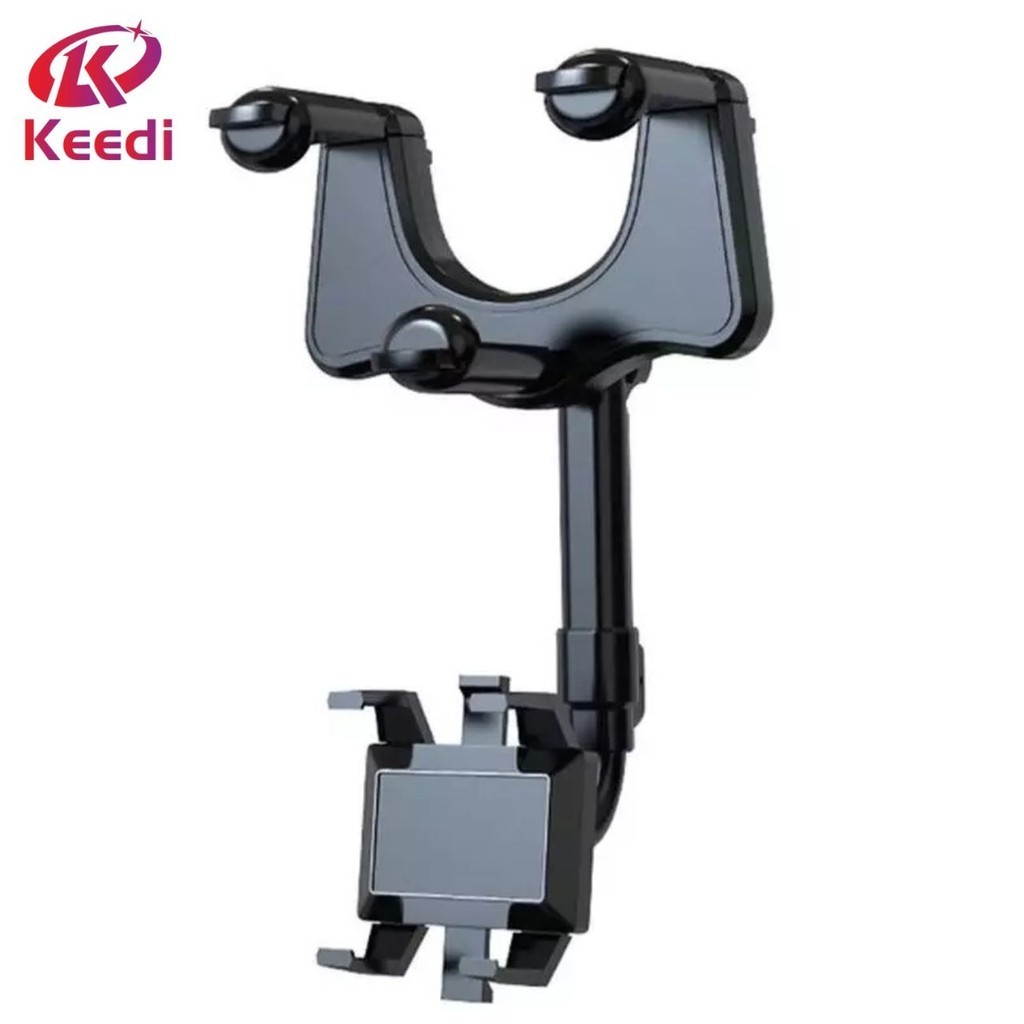 Suporte Universal Veicular Carro Encaixe Retrovisor 360o  Cor Preto