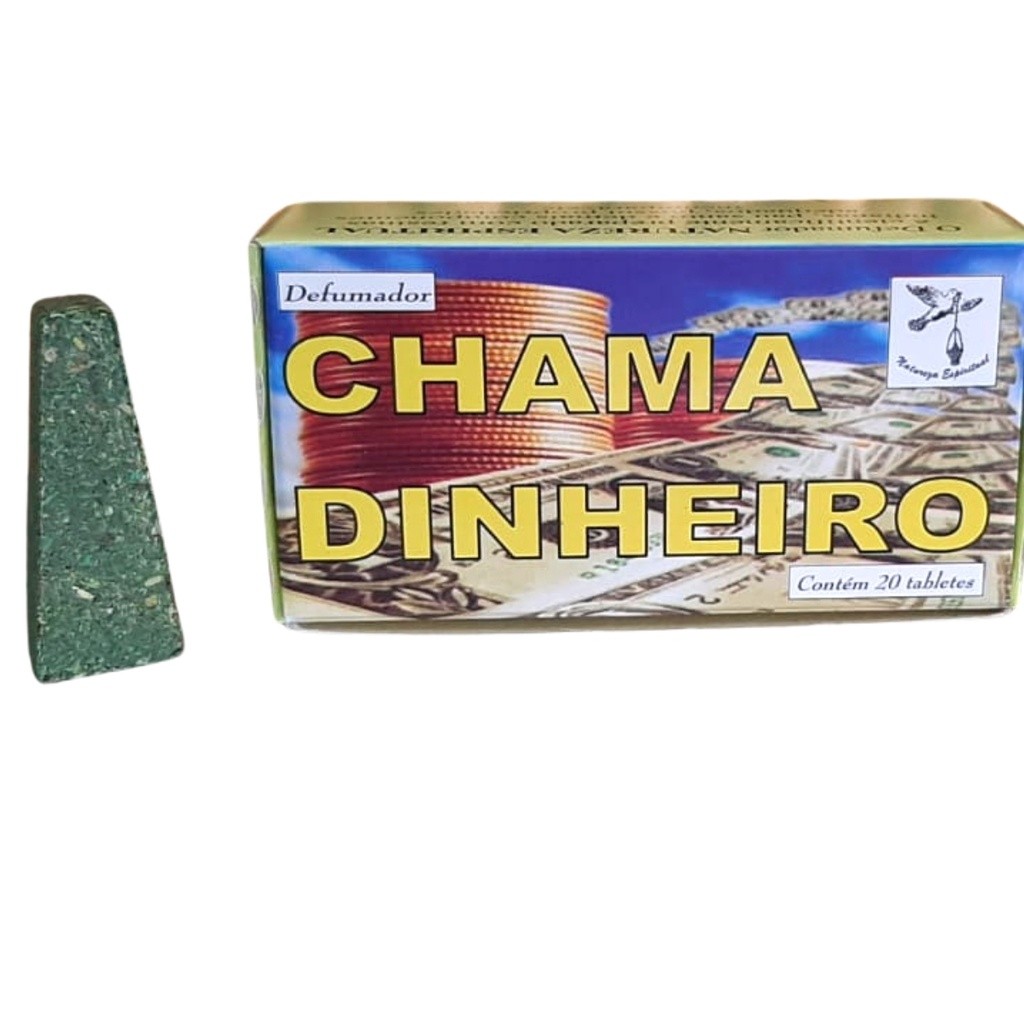Chama Dinheiro Defumador Natureza Espiritual Tablete