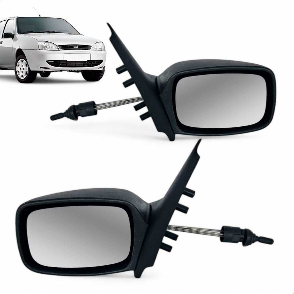 Retrovisor Ford Fiesta 1996 1997 1998 1999 2000 2001 2/4 Portas Com Controle