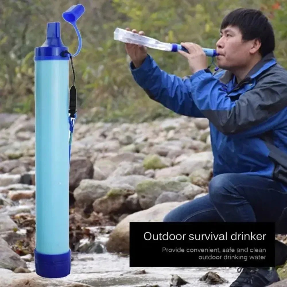 Purificador De Água Portátil Ao Ar Livre , Acampamento , Caminhadas , Sobrevivência De Emergência , Filtro , Canudos De