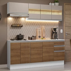 Armário de Cozinha Compacta 100% MDF 180 cm Smart Madesa 01