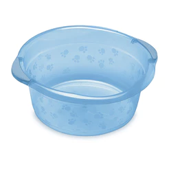 Bacia Bebê Cajovil 15 Litros Translúcida Azul Ursinho