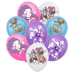 16 Pçs Kpop Caçadores Balões De Aniversário Decoração Conjunto Música Menina Látex Crianças Fontes De Festa Presente Fav