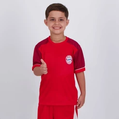 Camisa Bayern de Munique Cave Infantil Vermelha
