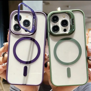 Capinha capa case magsafe + proteção lente câmera para iphone 11 12 13 14 15 16 pro plus promax em Oferta na Shopee